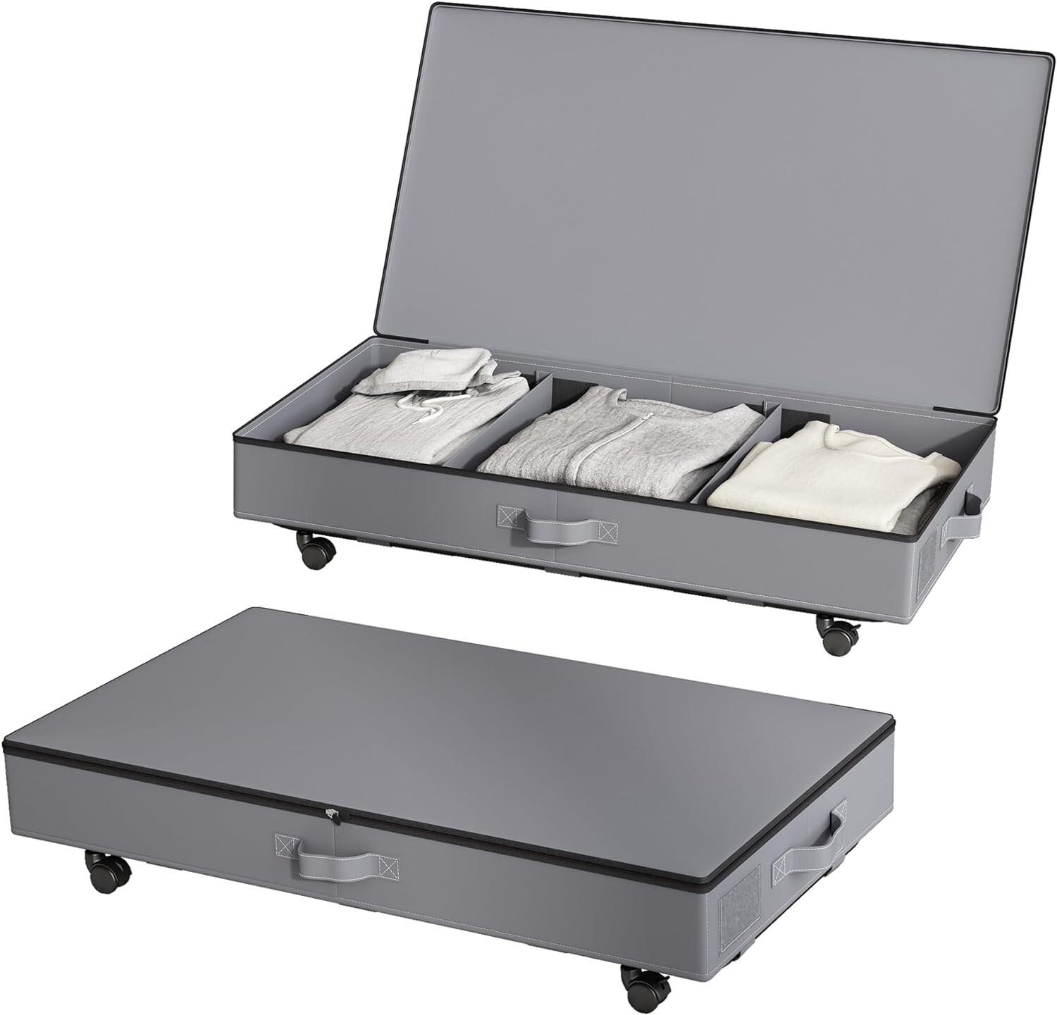 BEEST **UNDER-BED STORAGE** 2 PACK ' 53 L ' MADE OF STRONG 600D OXFORD CLOTH '