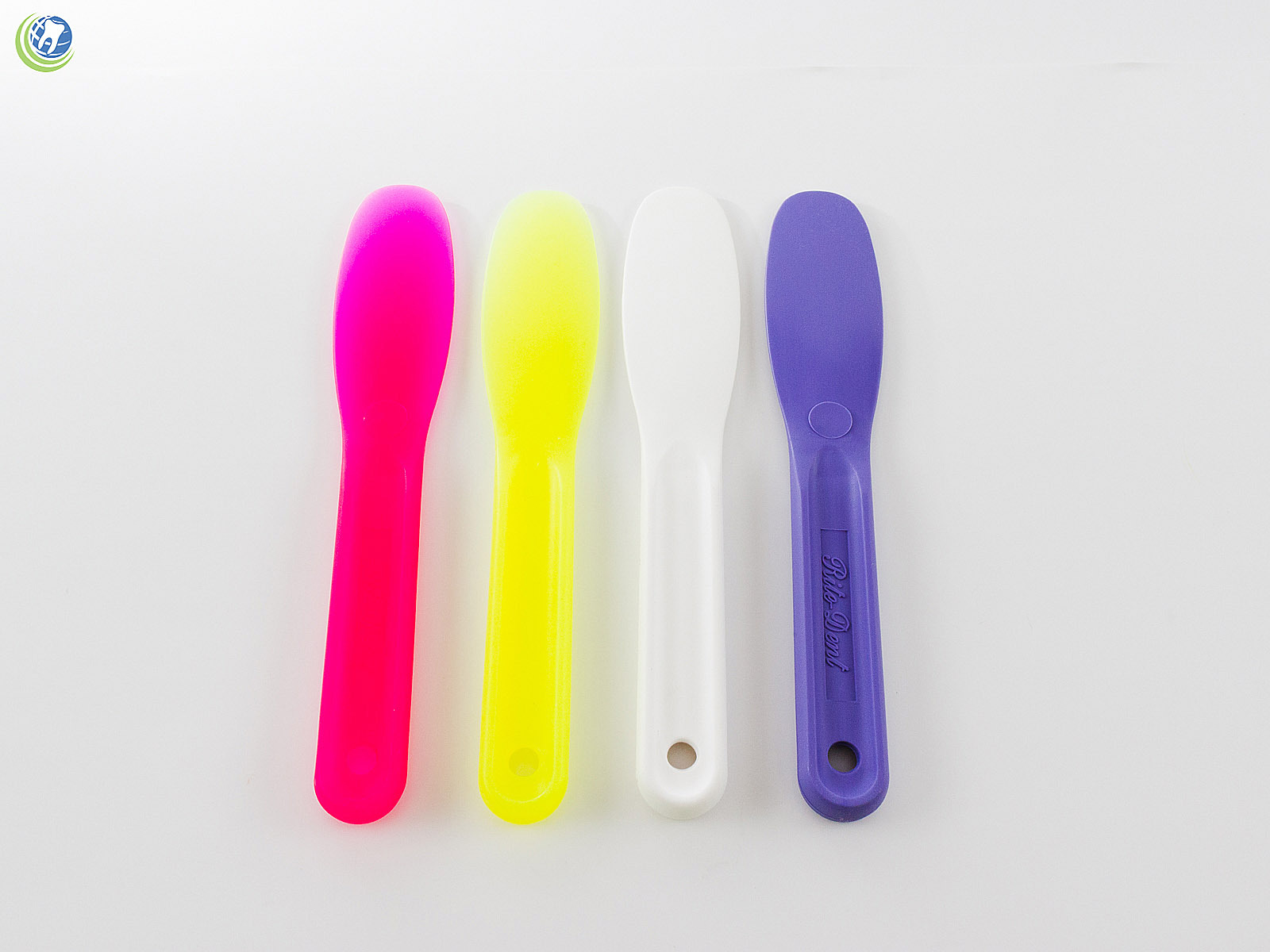 DENTAL LAB PLASTIC MIXING SPATULA FOR ALGINATE IMPRESSION MATERIAL 4PC ASSORTED