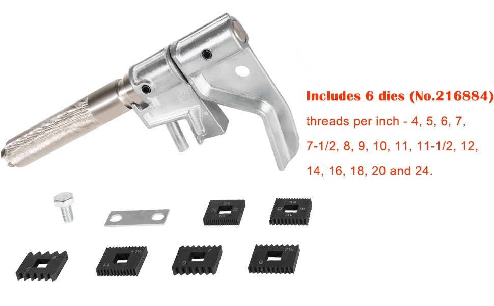 7402 Universal Outside Thread Chaser & 202817 Metric Die Set Thread Repair Tool