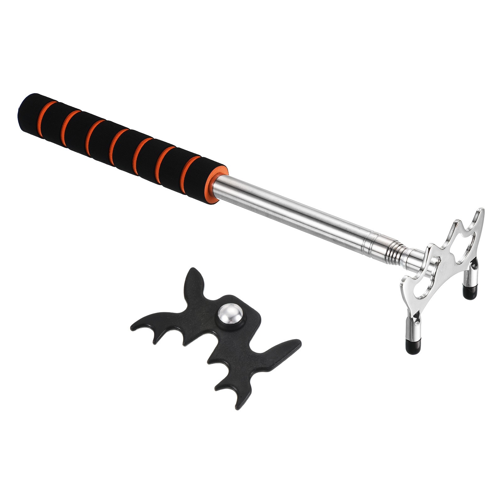 EVA Billiard Pool Cue Stick Bridge with Low Bridge Head Silver/Black