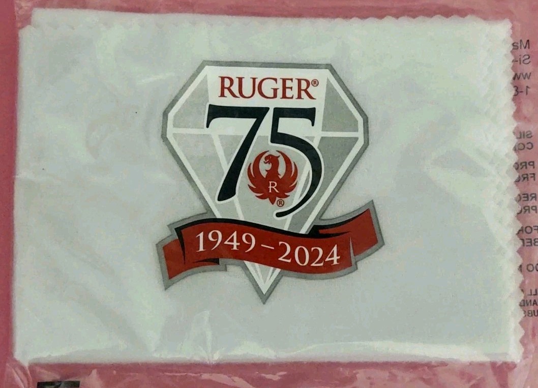 Ruger Firearms 75th Anniversary Impregnated Cleaning Cloth Made In USA 11"X15New