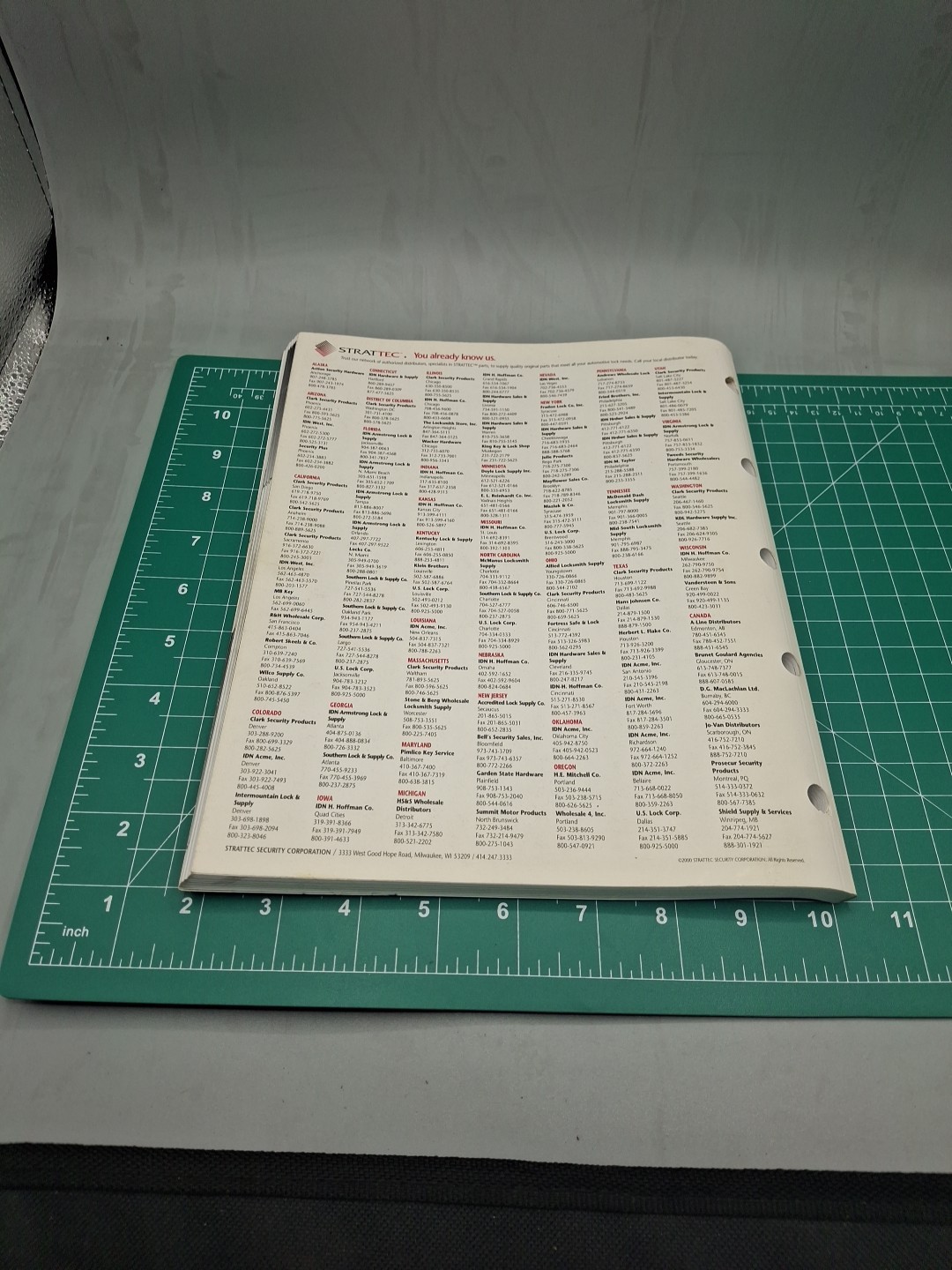 Strattec Professional's Choice For Original Lock Service Part Catalog 1986-2000