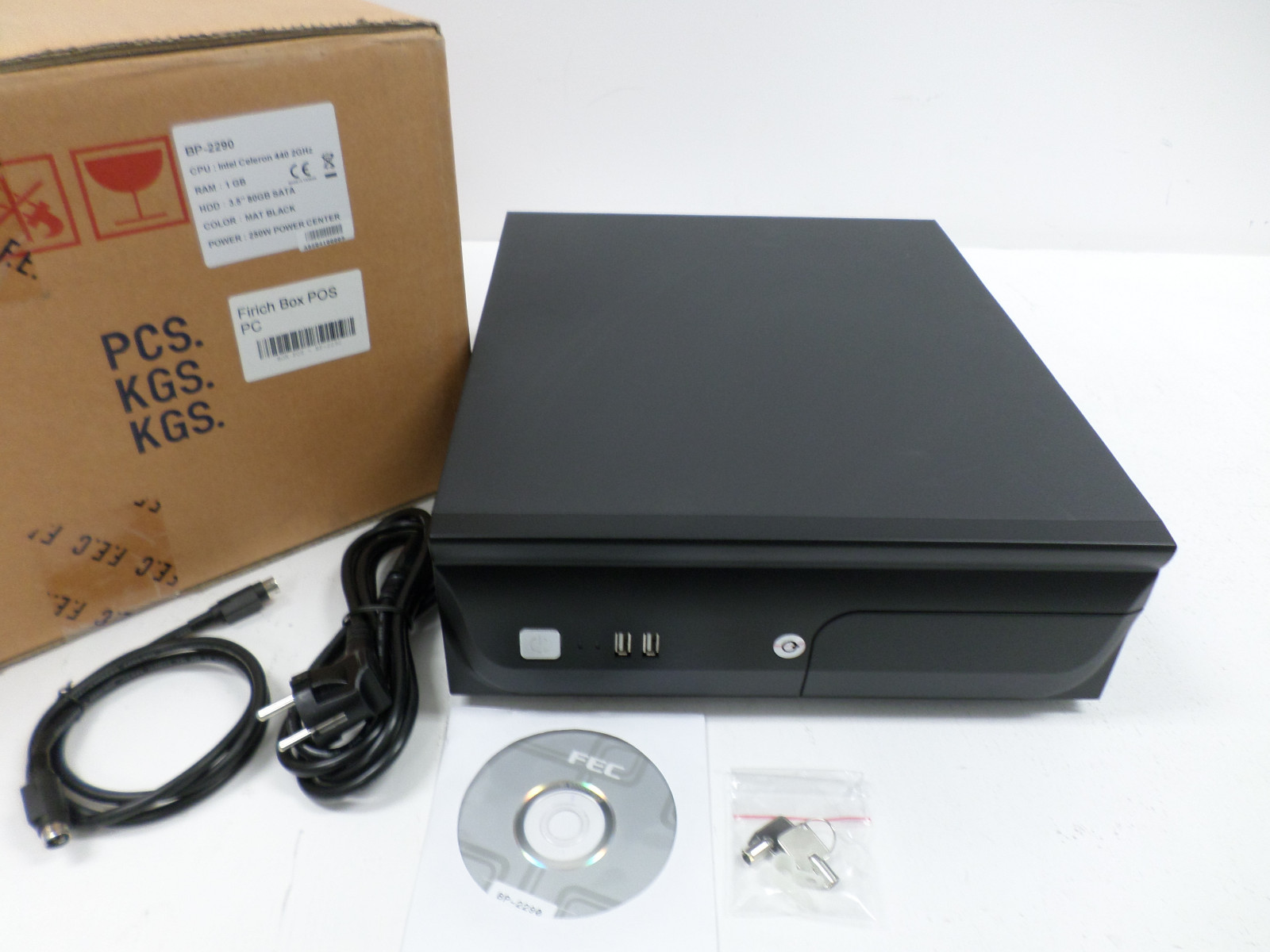 FEC Firich Box POS System BP-2290 (Intel Cel 440 2GHz, 1GB RAM, 80GB SATA HDD)