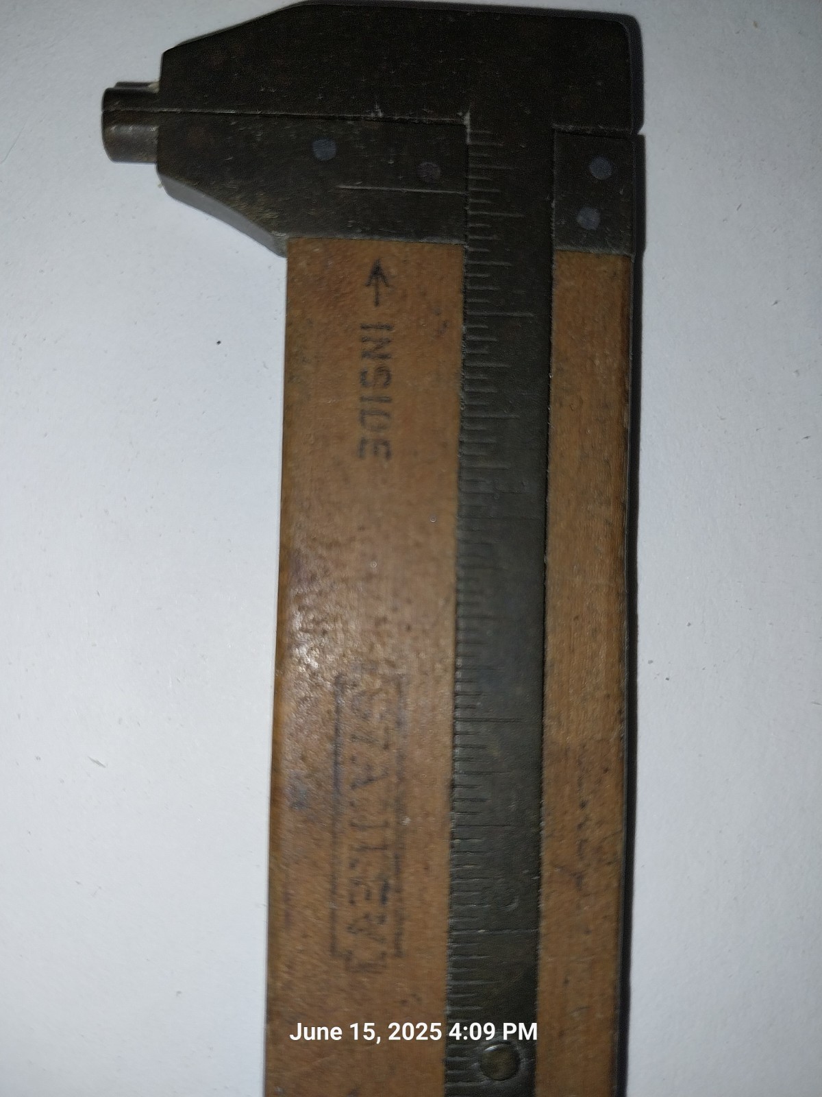 Wooden Caliper 3", Antique