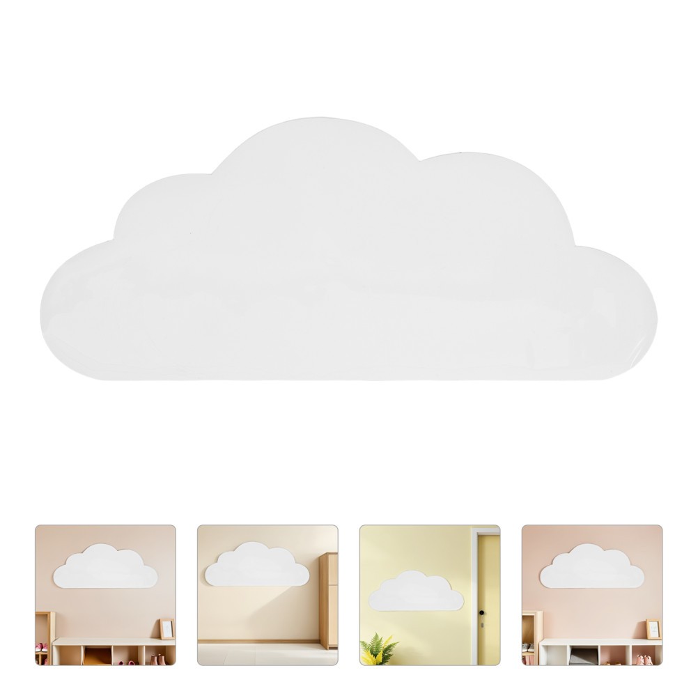 3 Pack Removable Cloud Whiteboard Stickers Reusable Dry Erase Wall Labels