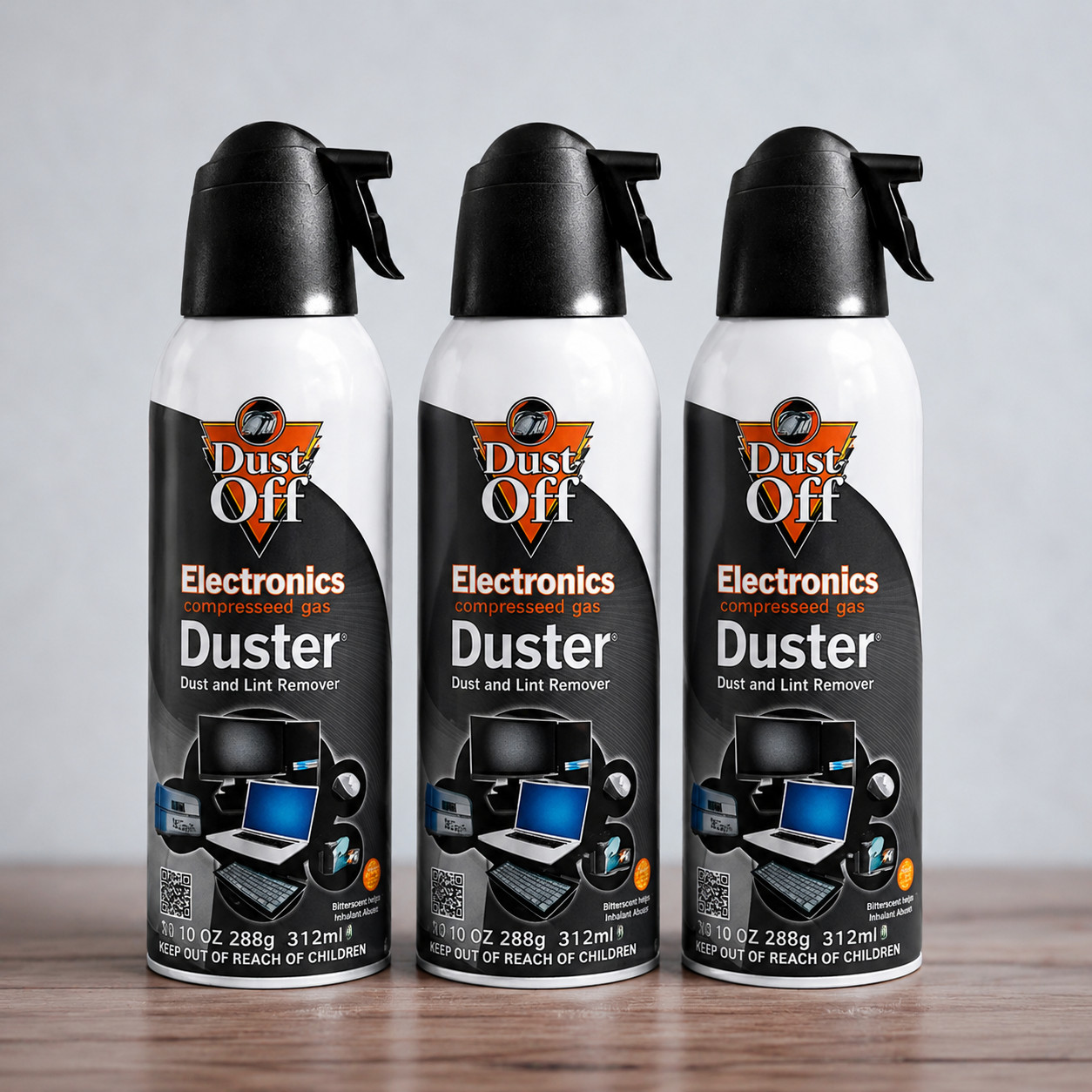 Dust-Off Electronics Compressed Air Duster 10 oz Cans – 3 Pack | Free Shipping