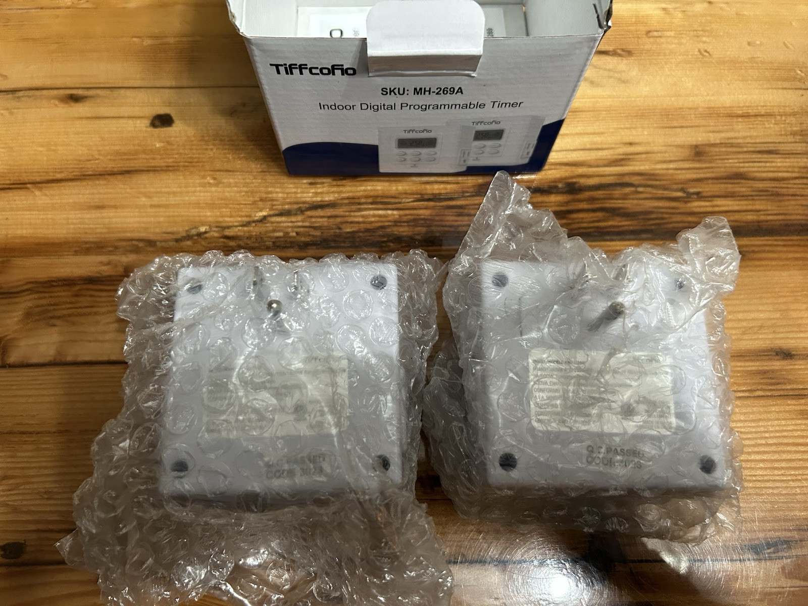 NEW Tiffcofio Indoor Digital Programmable Timer MH-269A 2-Pack