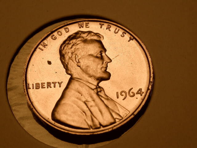 1964 DDR-003 Doubled Die Reverse Nice Proof Red Lincoln Cent