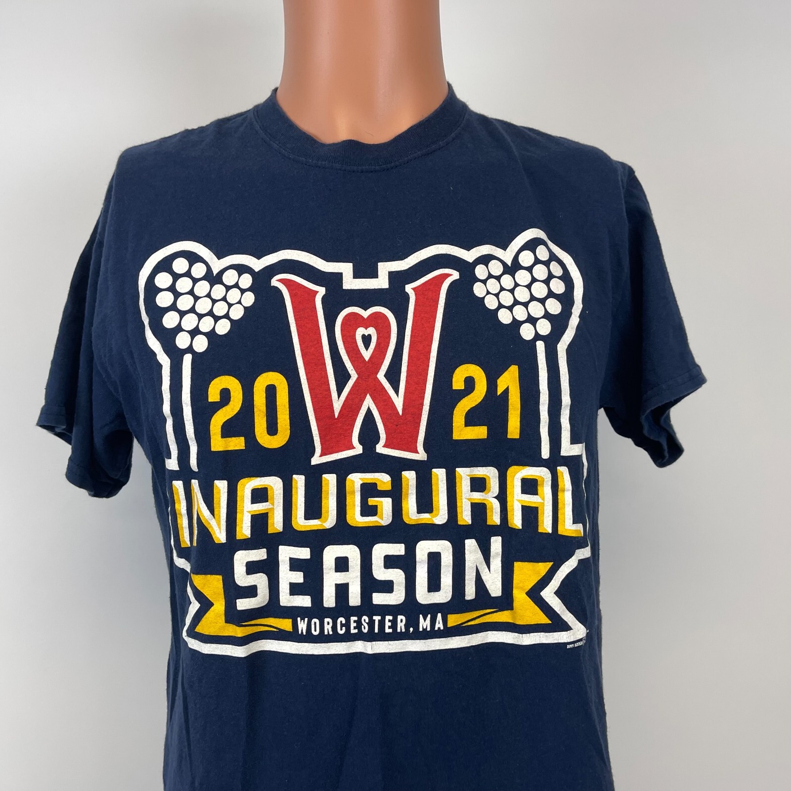 Worcester Red Sox Inaugural Season T Shirt MILB Minor League Baseball Woo Sox M