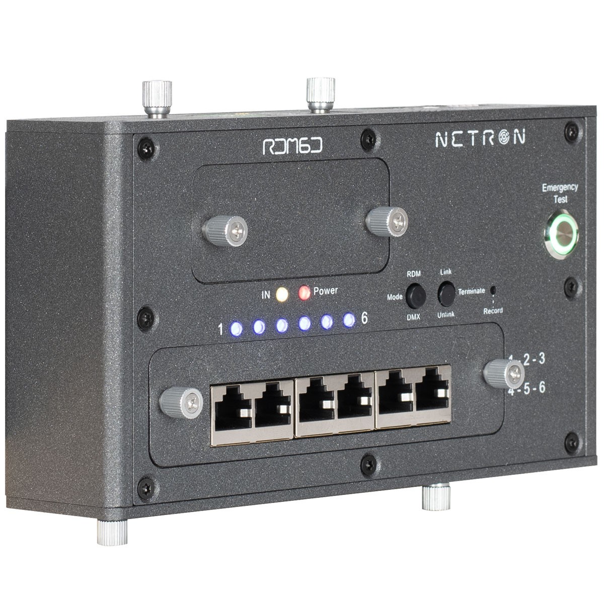 Obsidian Netron RDM6D - 6 x RJ45/Terminal DMX RDM Splitter