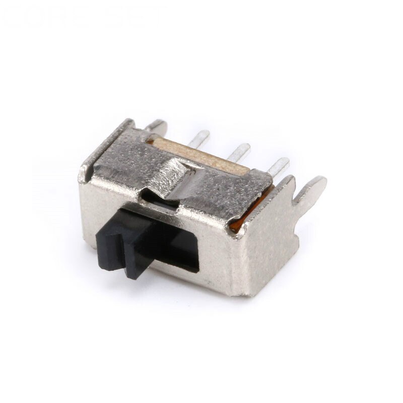 40PCS SS12D07 Mini Vertical Slide Switch 1P2T 3 Pin Toggle Switch SMD PCB DPDT