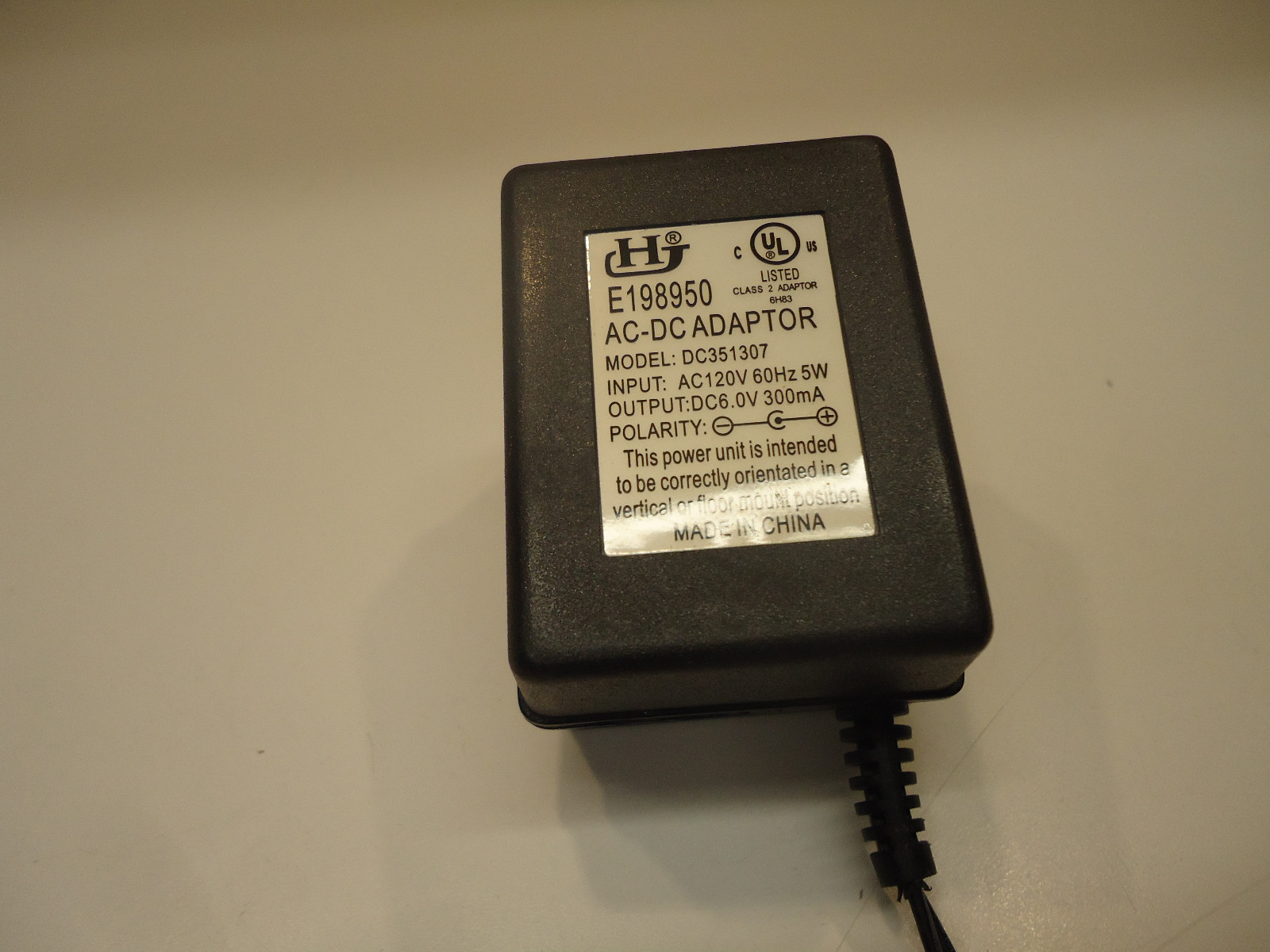 PP1: GENUINE HJ DC351307 AC ADAPTER POWER CHARGER