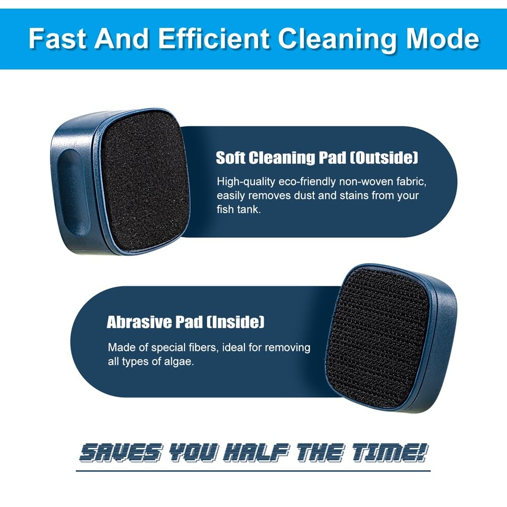 DaToo Aquarium Mini Magnetic Scrubber Scraper Small Fish Tank Cleaner Nano