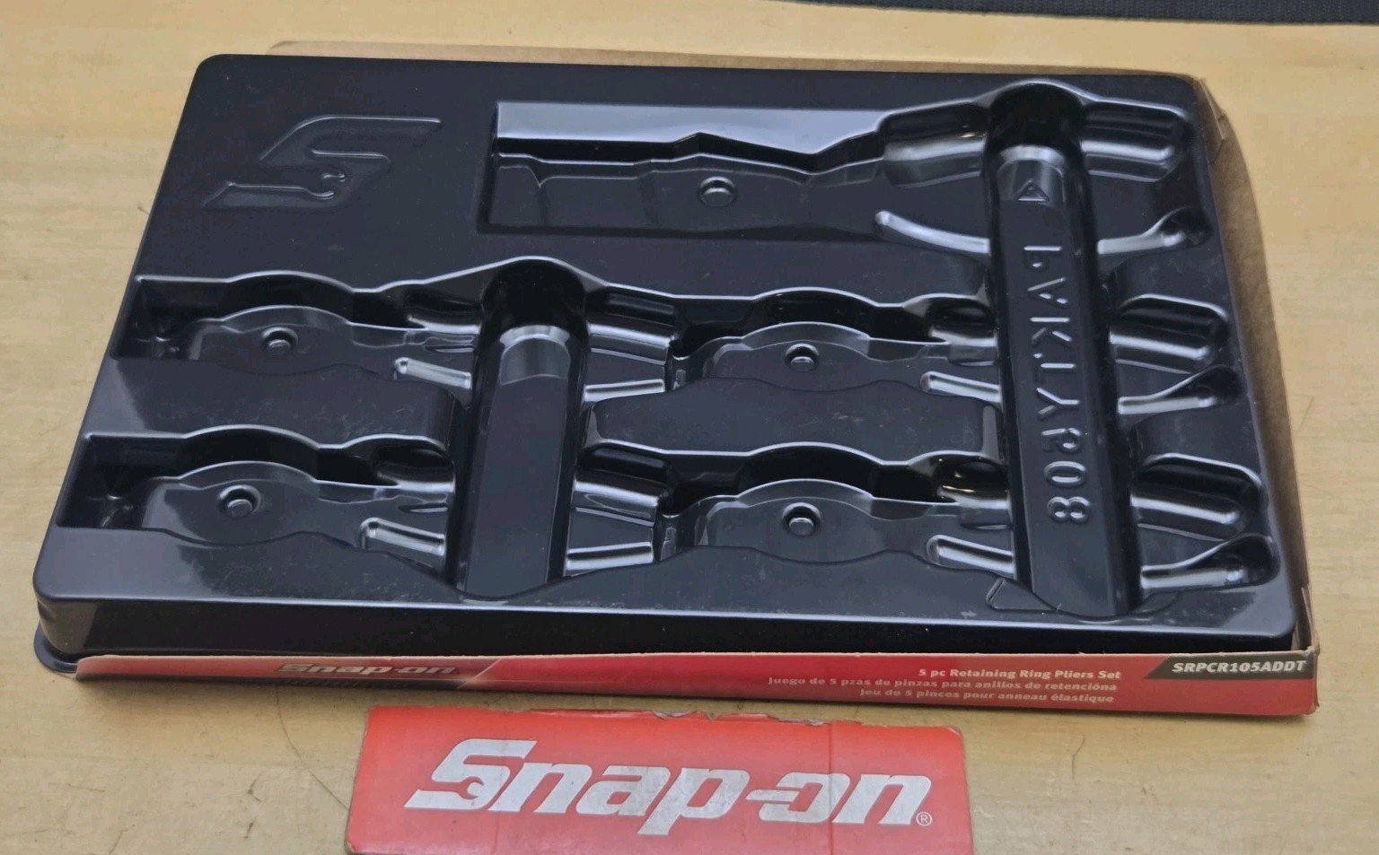 New Snap On PAKTY508 Tray For SRPCR105  - 5 Pc Retaining Ring Pliers Set