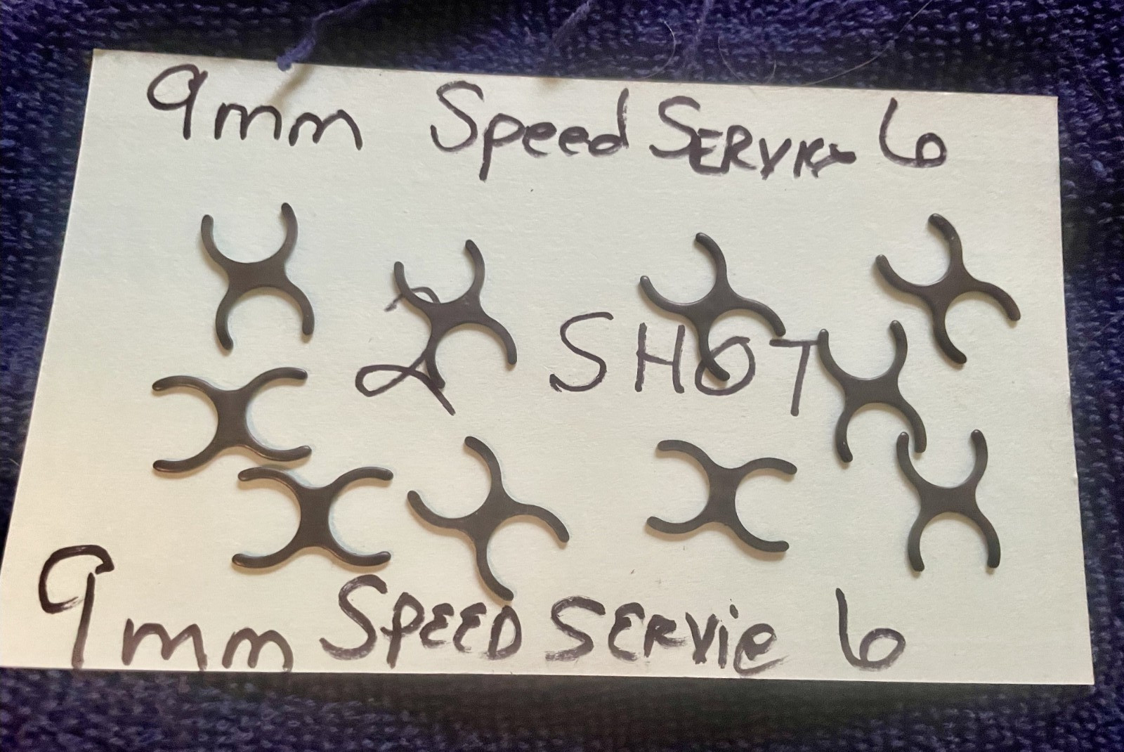 Moon Clips for 9mm Speed Service 6, 2 Shot, new, 10 quantity