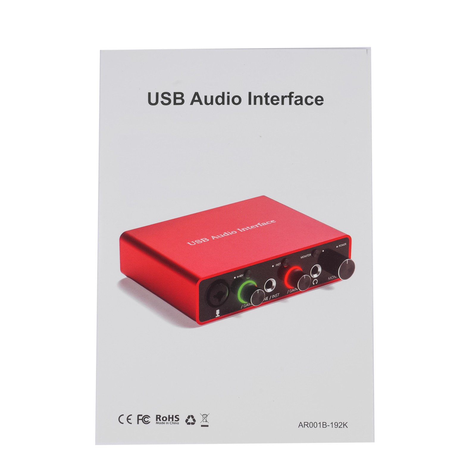USB Audio Interface (Gen 3) for Songwriting Streaming Podcasting High Quality