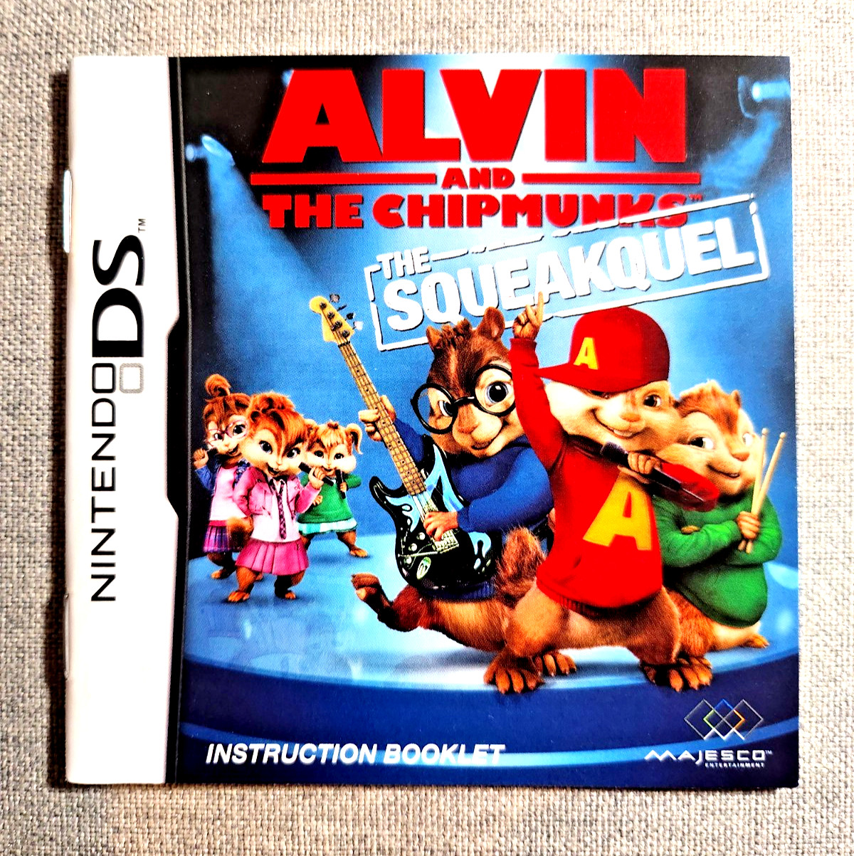 Alvin and the Chipmunks The Squeakquel Instruction Manual Only - Nintendo DS