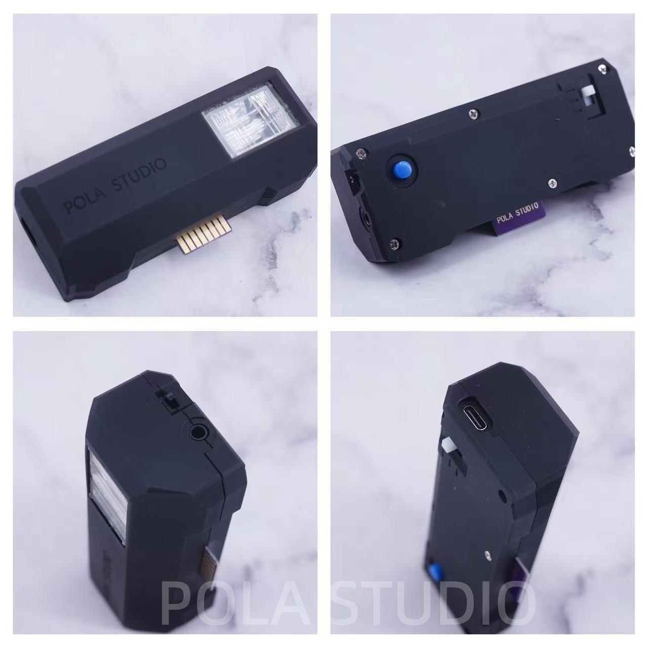 NEW*POLAFLASH POLAROID FLASH SX70/ALPHA/SONAR CAMERA FLASH-3.5MM TYPE-C