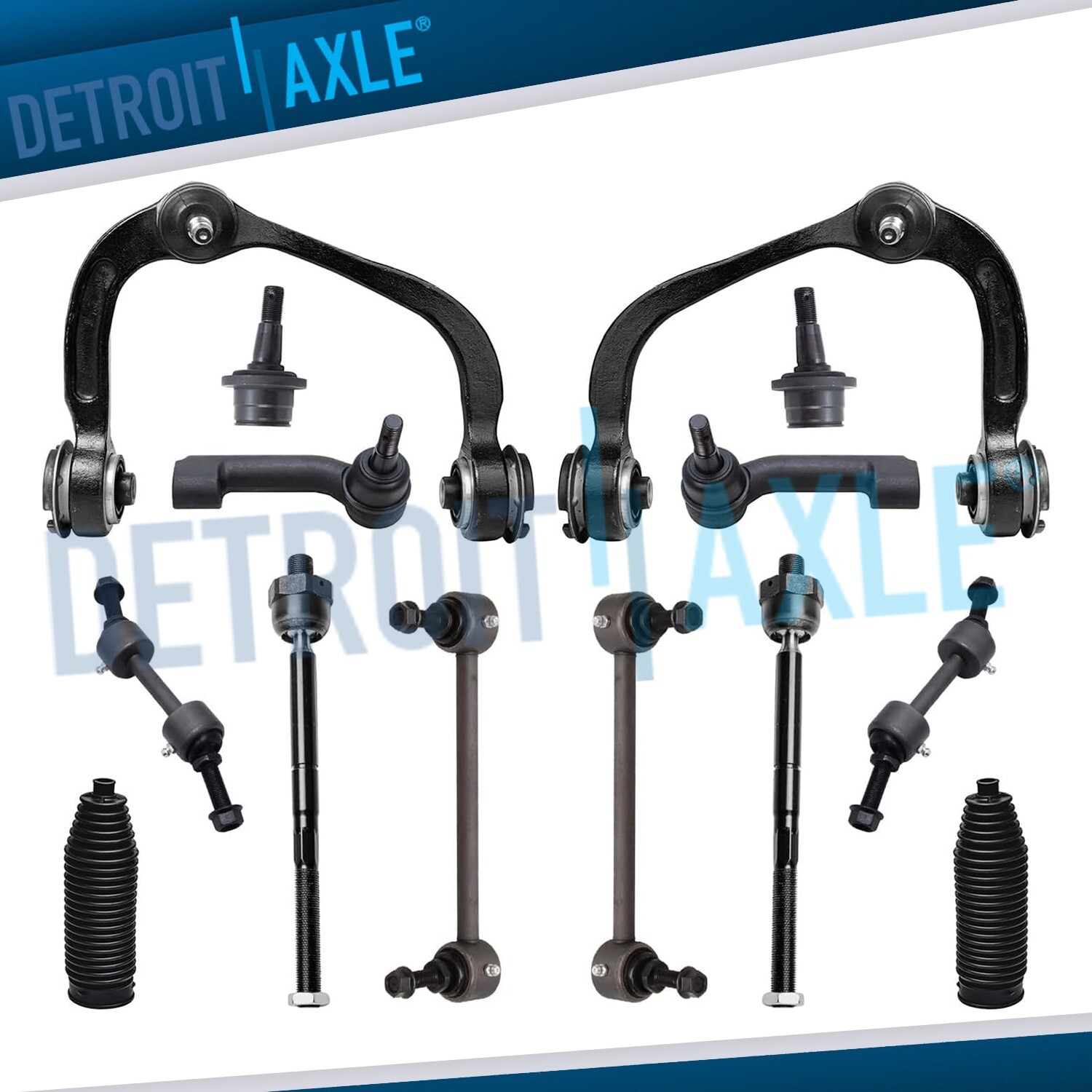14pc Front Rear Sway Bars Upper Control Arm Tie Rod Kit for Expedition Navigator