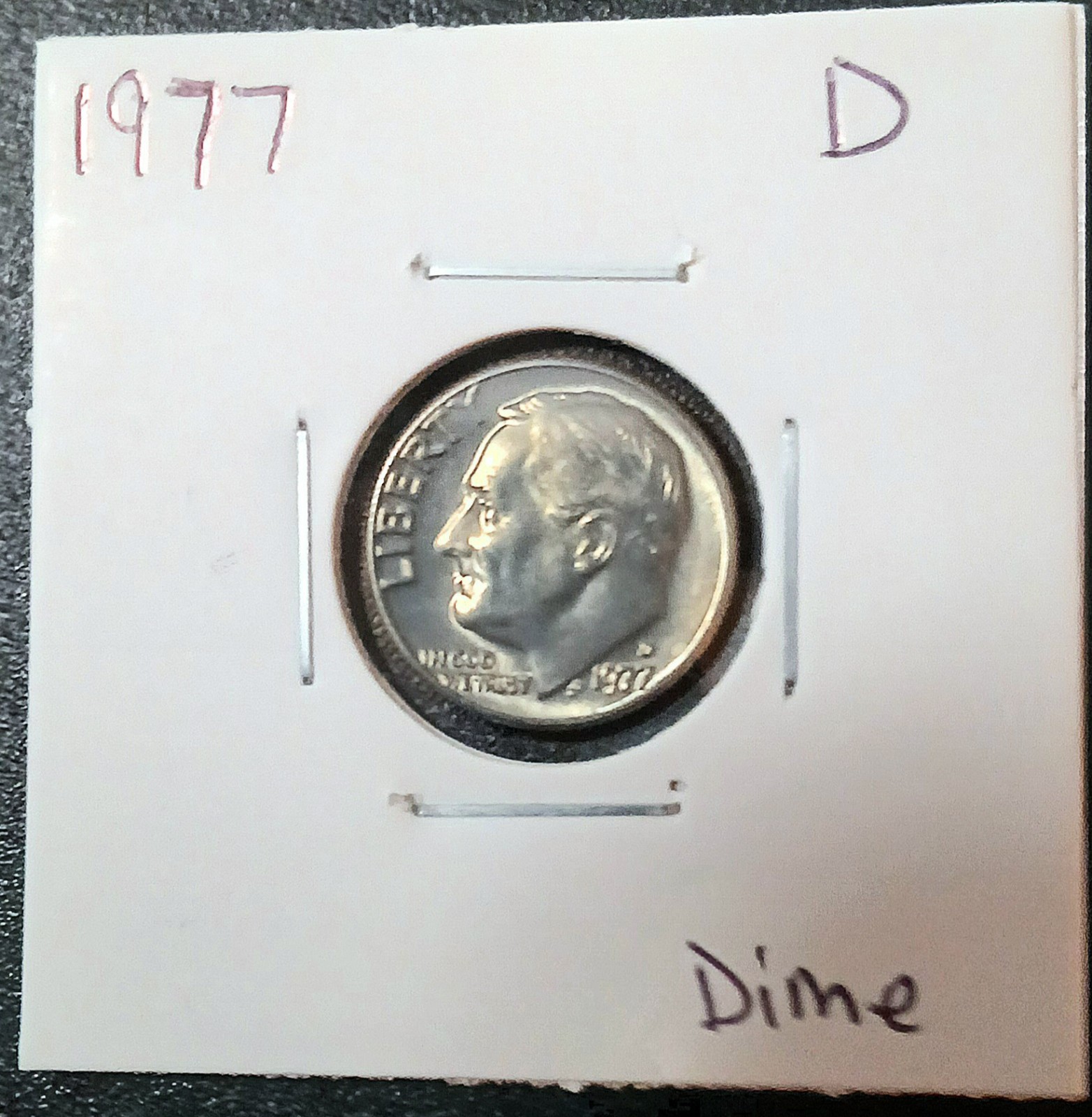 1977-D Roosevelt Dime Mint State, Uncirculated Denver Copper-Nickel KM#195a