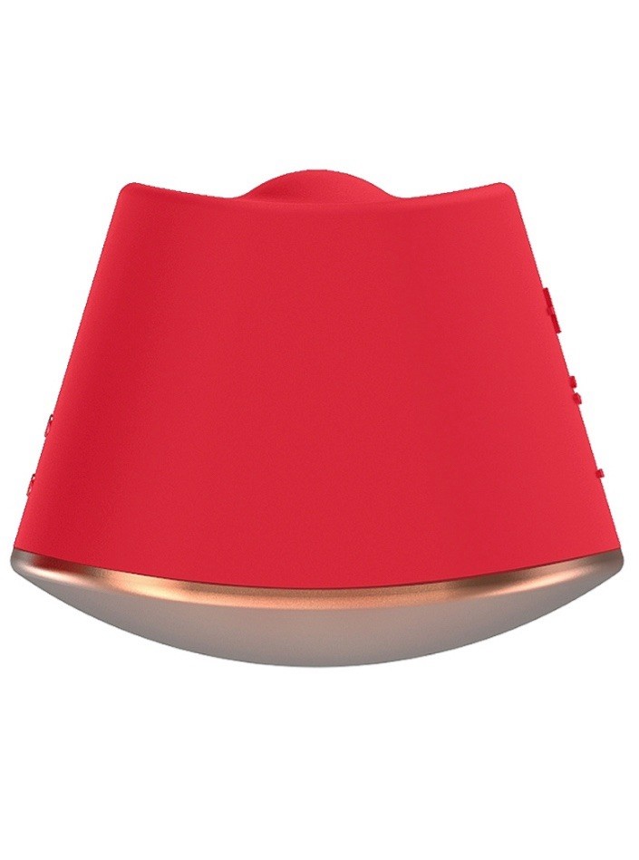 SHOTS-Elegance DAZZLING 180°/360° Rotating & Vibrating Clit Stimulator RED