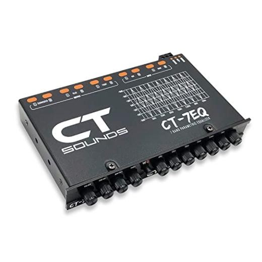 CT Sounds CT-7EQ 7 Band 1/2 Din Parametric Car Audio Equalizer