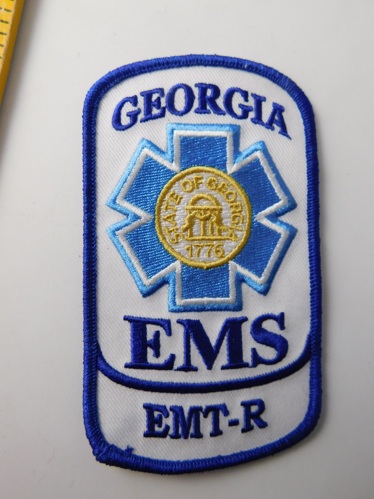 GEOERGIA D EMS EMT-R PATCH SHOULDER CREST  AMBULANCE FIRE POLICE