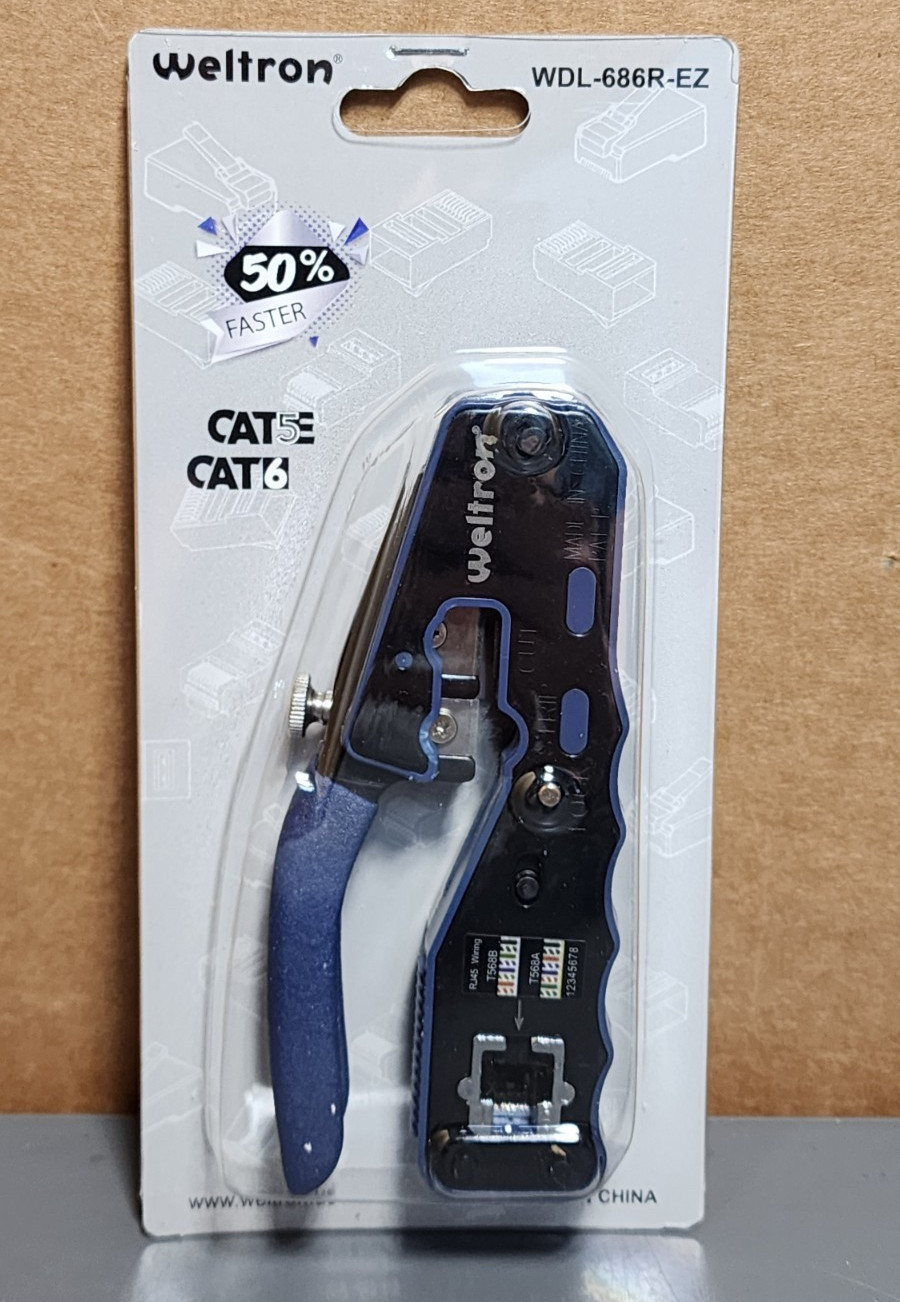 Weltron RJ45 WDL-686R-EZ Mod Plug Crimp Tool