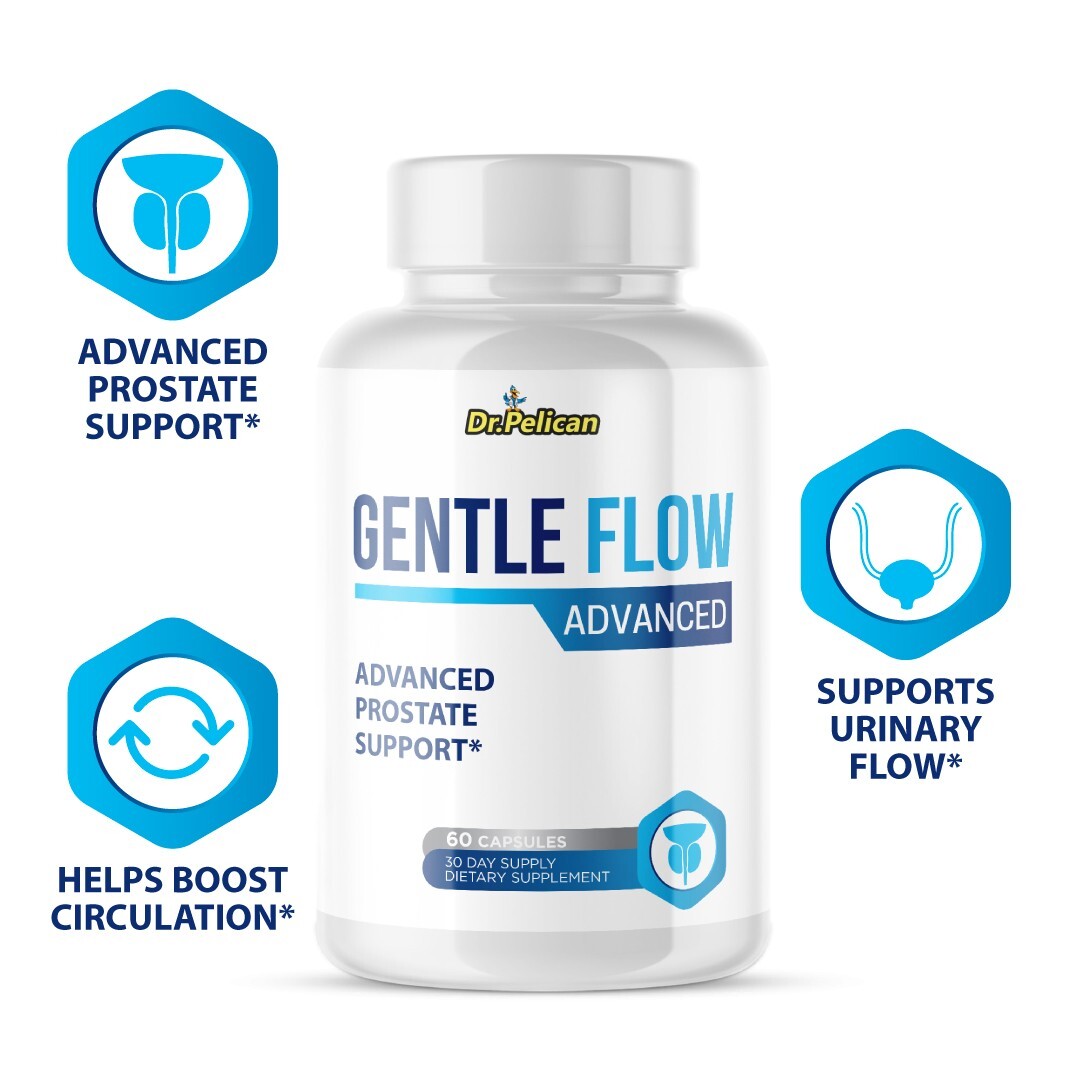 Gentle Flow Advanced - Prostate Support- 12 Bottles- 720 Capsules