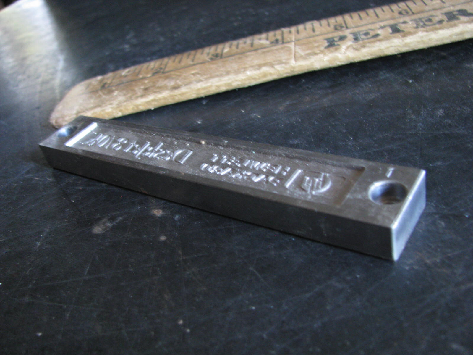 CASE BADGE CASTING MOLD-HP DESKJET 870K PRINTER vintage computer HEWLETT PACKARD