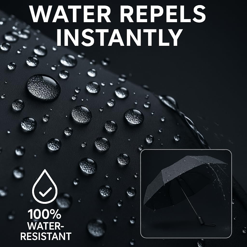Windproof Travel Umbrella, Automatic Umbrellas for Rain, Compact
