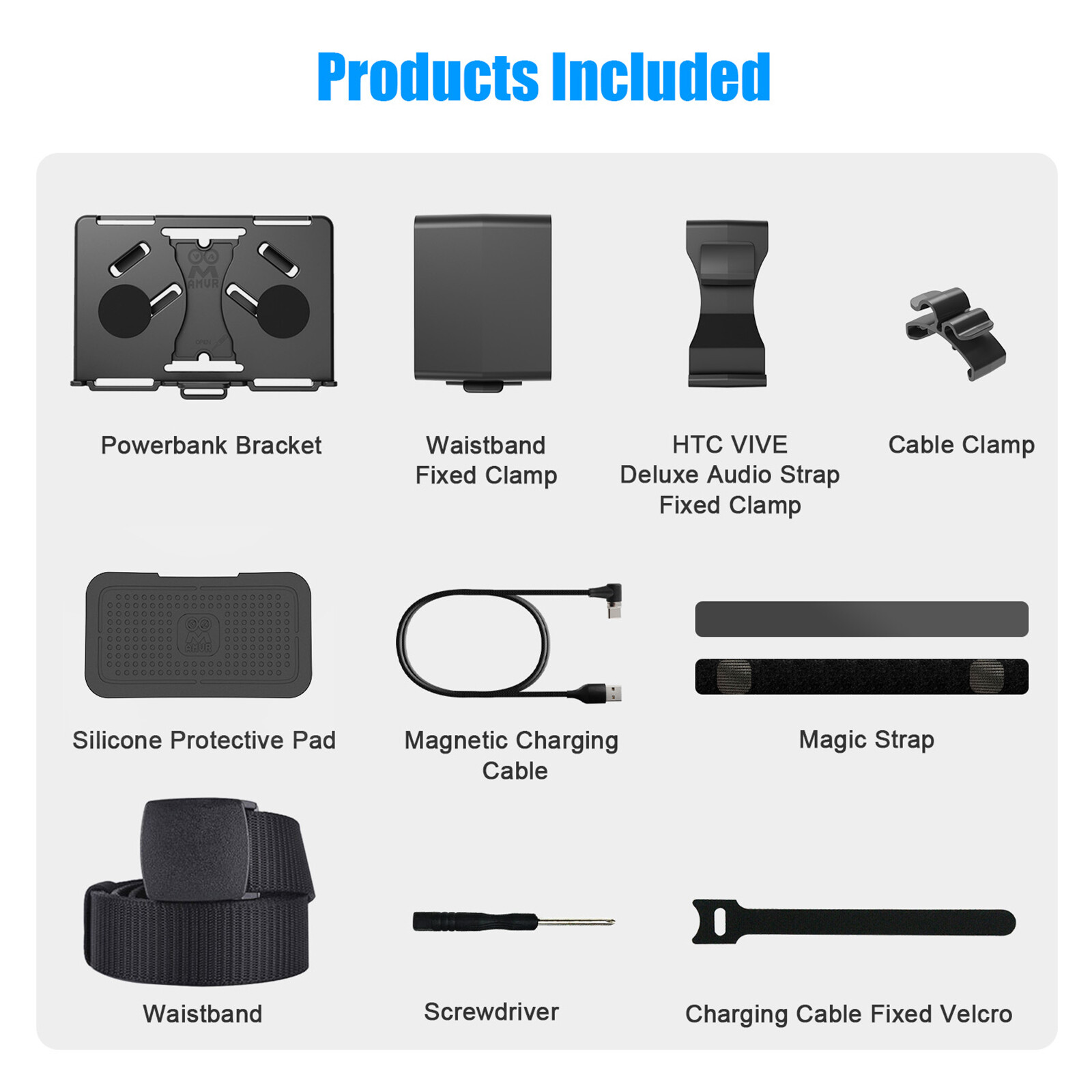 Power Pack Bracket Battery Holder USB Changing Cable Fixed Clamp  for Quest 2