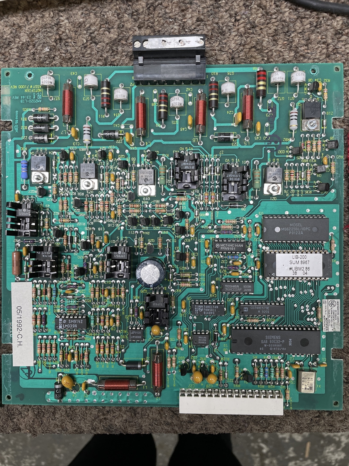 NOTIFIER LIB-200 FIRE ALARM FACP LOOP INTERFACE BOARD