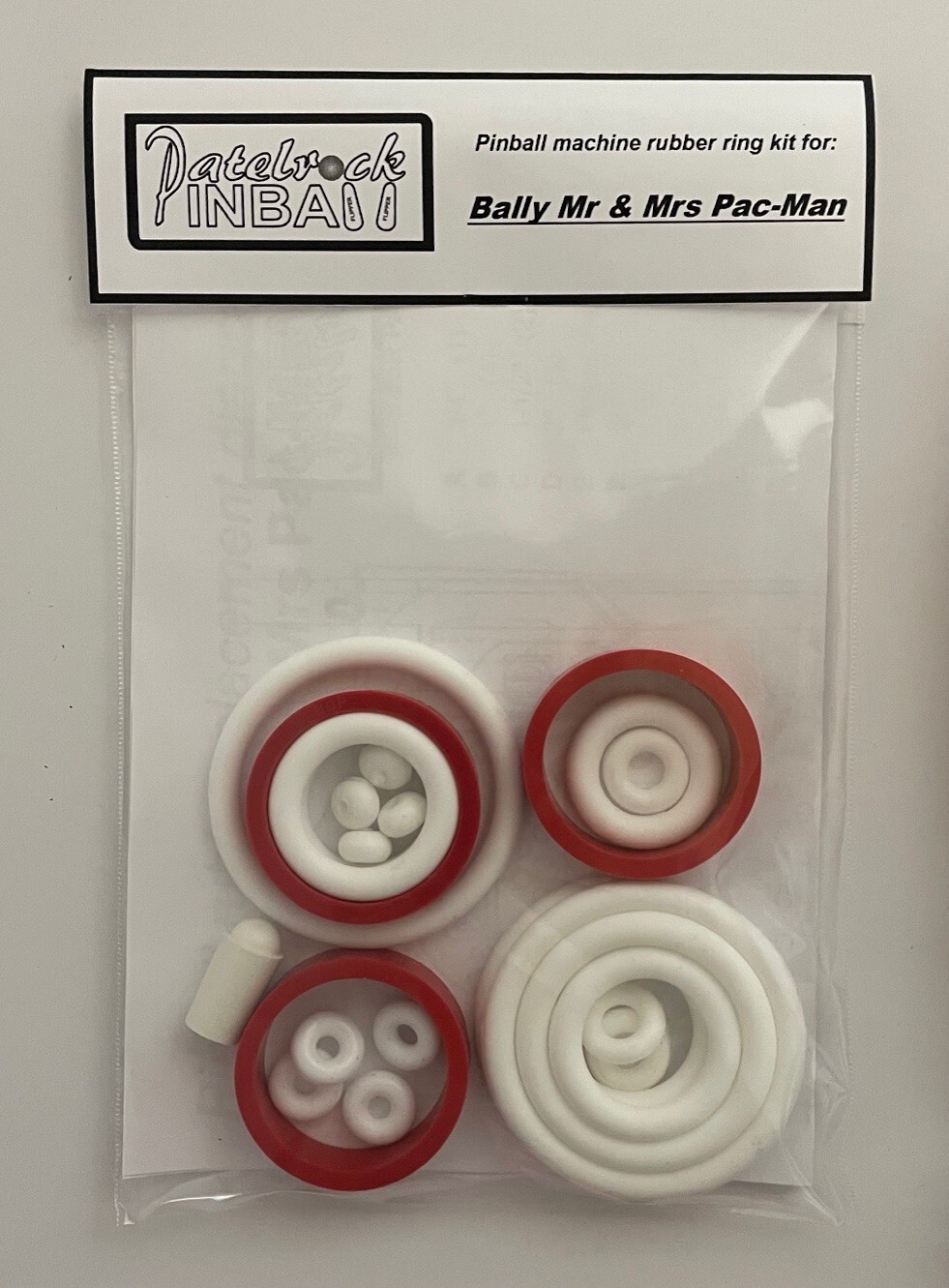 1982 Bally Mr. & Mrs Pacman Pac-Man Pinball Machine Rubber Ring Kit