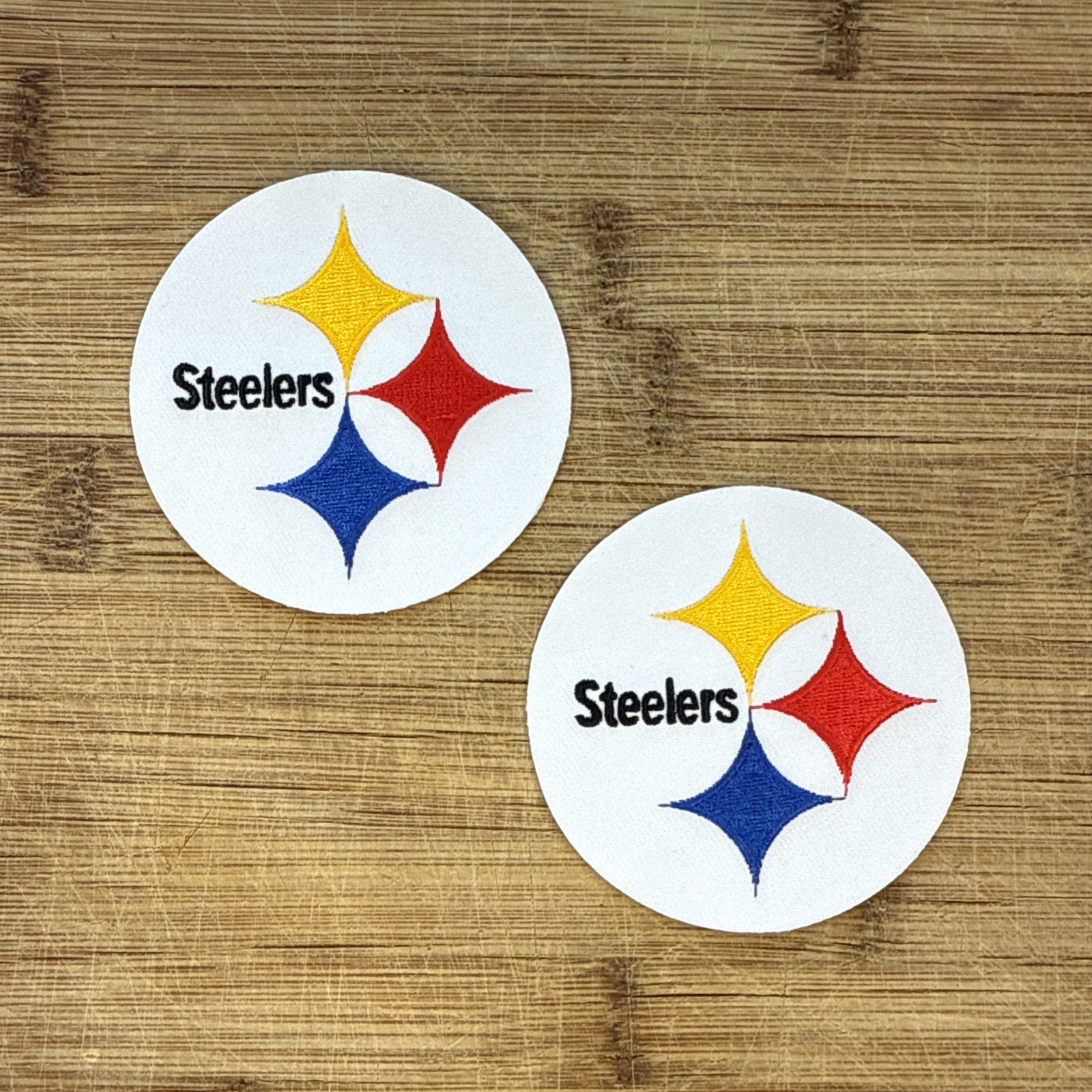2 Pittsburgh Steelers Embroidered Patches – 3 Inch Football Fan Logo