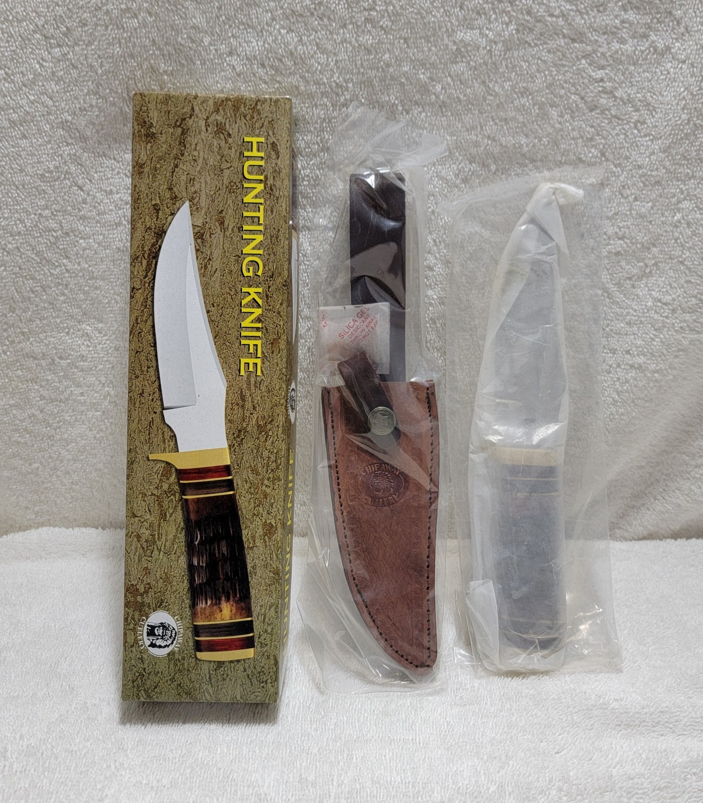 CHIPAWAY CULTERY HUNTING KNIFE GW-2407 BRB 5.5" BLADE 10" OVERALL CLIP POINT