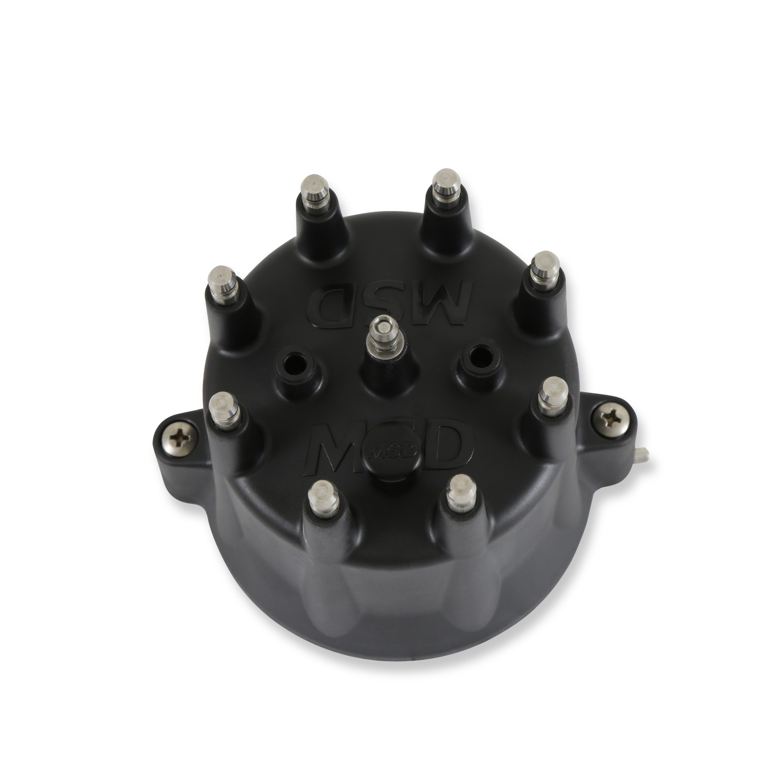 84333 MSD Distributor Cap - V8 - HEI Terminals - Black - Spark Plug Wire