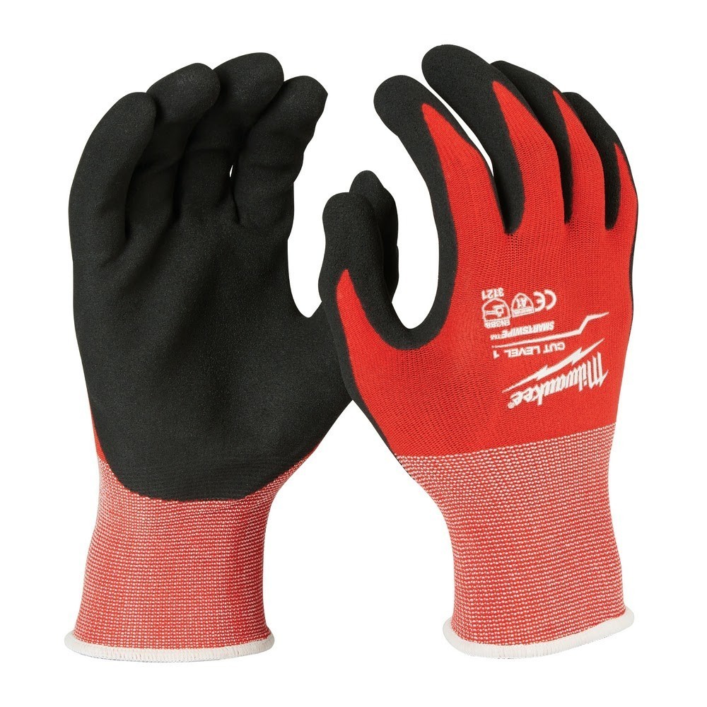 For Milwaukee 48-22-8902B 12PK Cut 1 Dipped Gloves – Lg ,