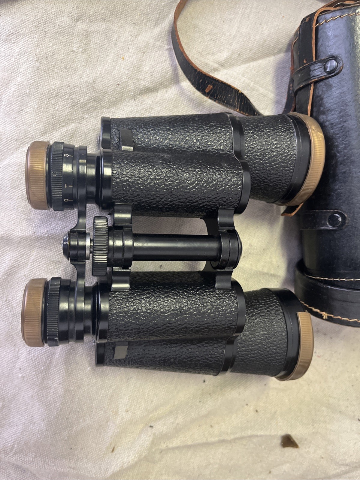 Optex 10x50 Fully Coated Optics Binoculars with Case and Strap Used Vintage
