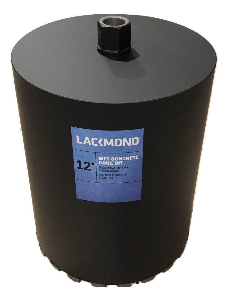 Lackmond 12"-Inch Wet Cured Concrete Diamond Core Drill Segmented Bit 1-1/4”-7