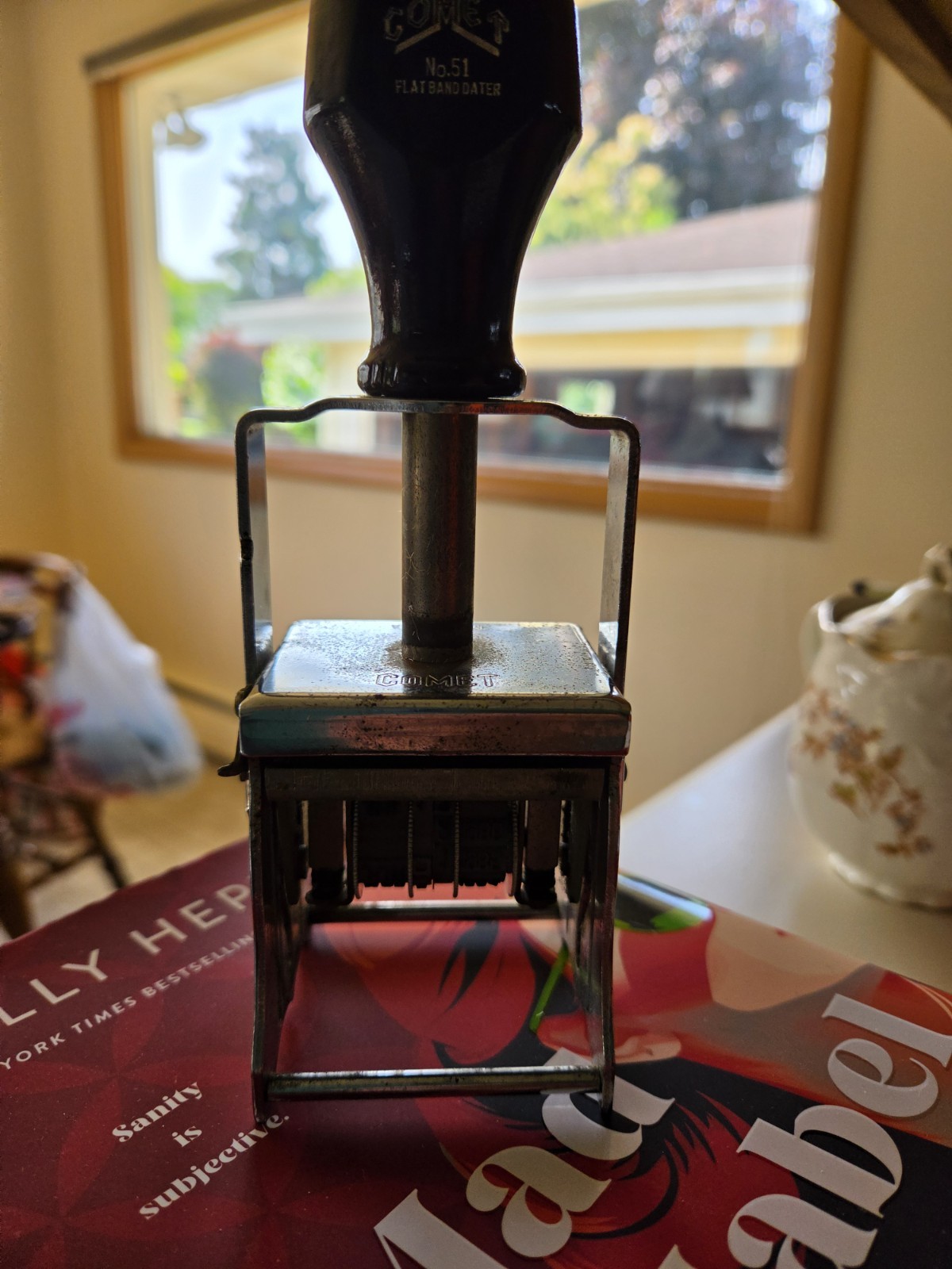 Comet No.51 Flat Band Dater Date Stamp Office Stamp