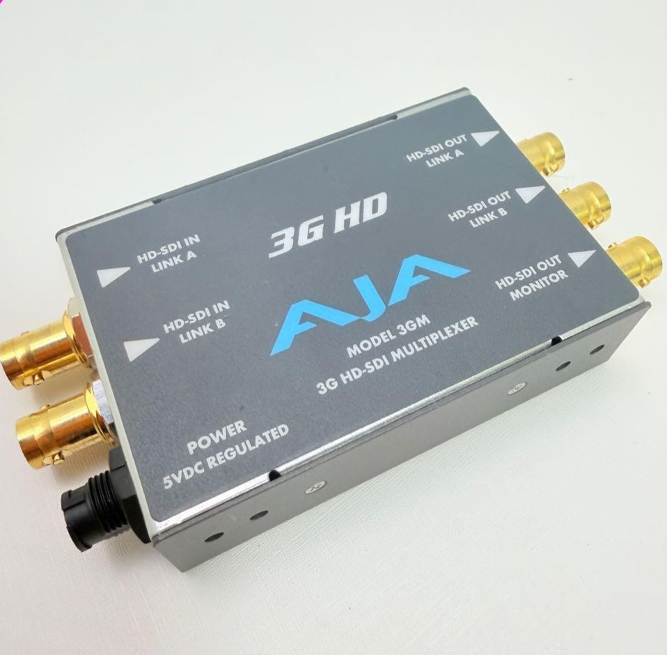 AJA 3GM 3G HD-SDI Multiplexer 1.5G Dual Link 3G Single Link Converter Used Japan