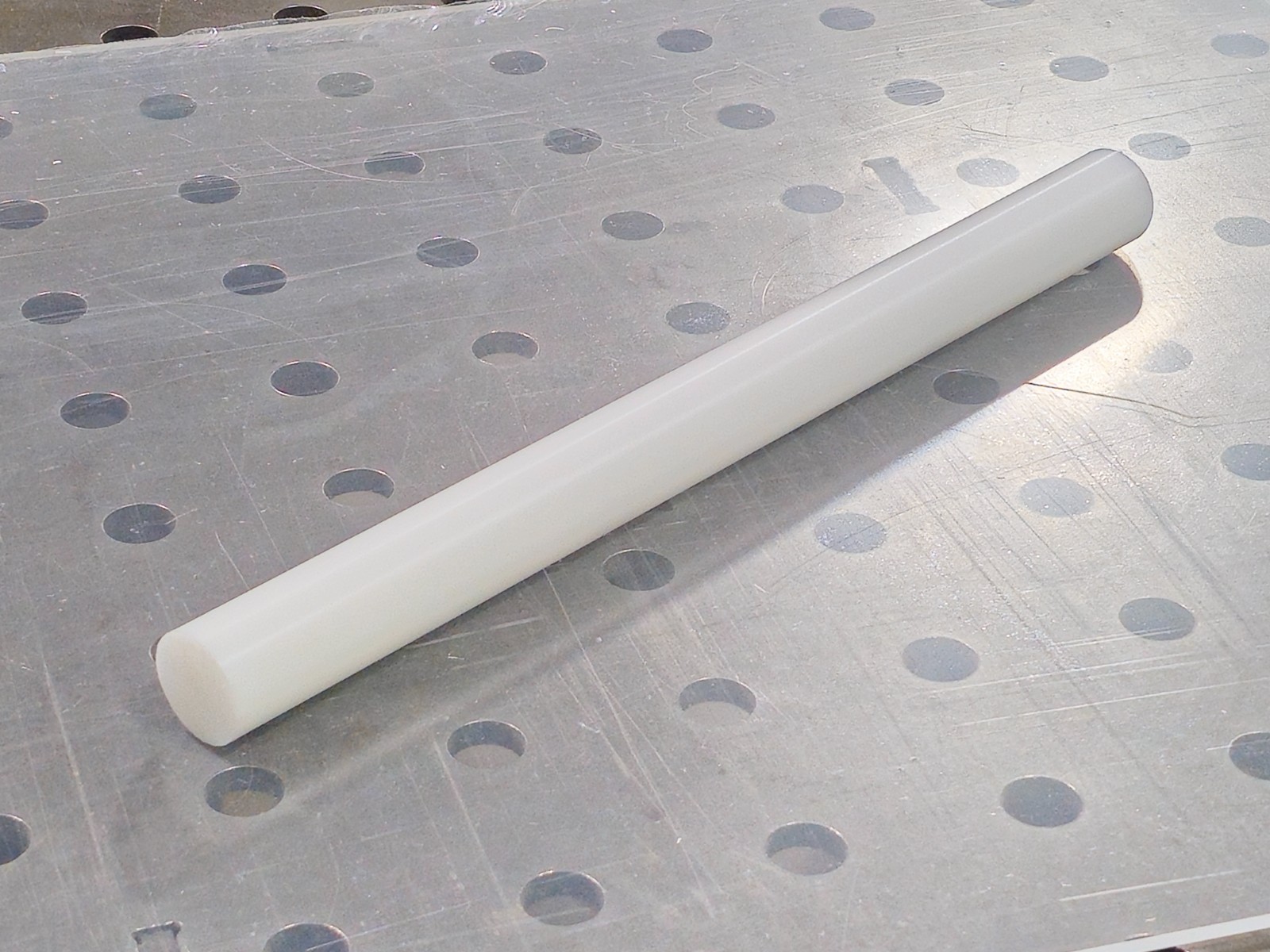 Delrin Acetal Rod POM Machined Cut to Length 1in White 3/4in Black Round Stock