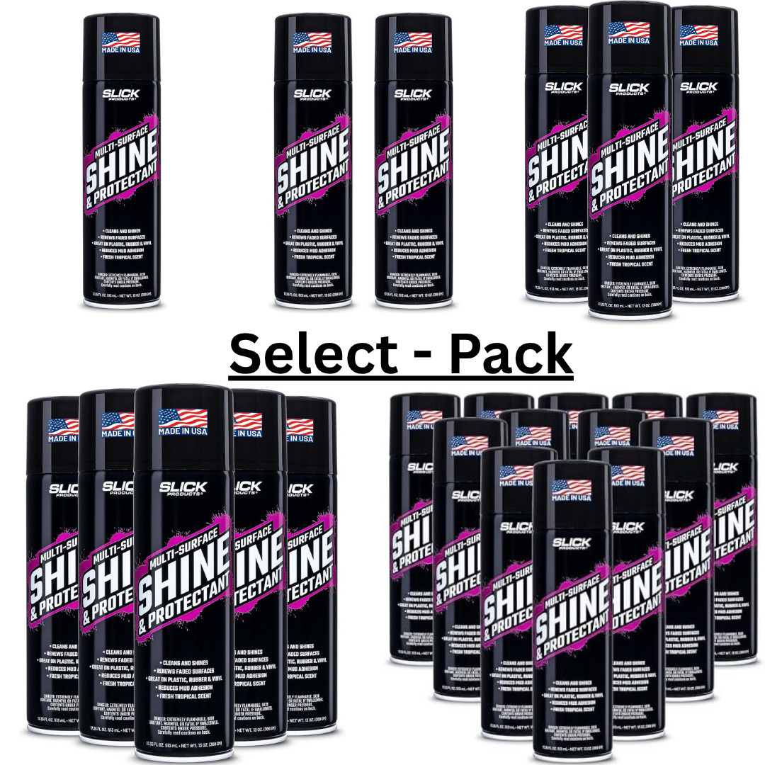 Slick Products Shine & Protectant, Long-Lasting Clear Coat Spray,1 to 12 Pack US