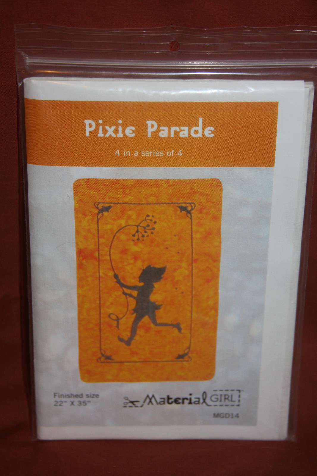 Pixie Parade 22” X 34” Wall Quilt Pattern By Material Girl UNCUT (172)