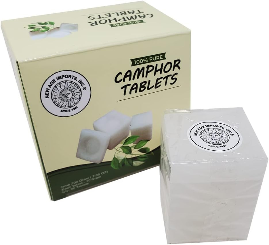 Camphor Tablets | Premium Quality Refined Camphor Blocks 100% Natural for Incens