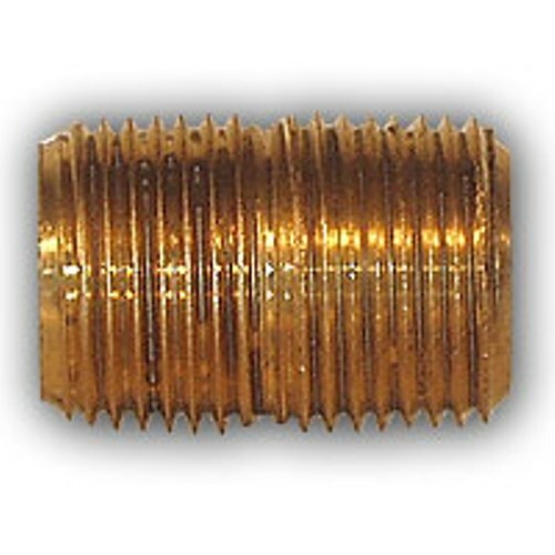 1/8 inch Close Nipple Brass Pipe Fitting NPT male thread air water gas fuel