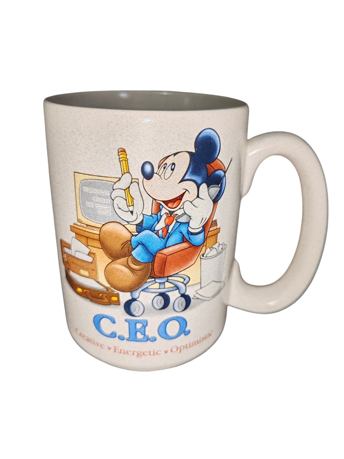 CEO Walt Disney World Mickey Mouse Mug Creative Energetic Optimistic C.E.O. NEW