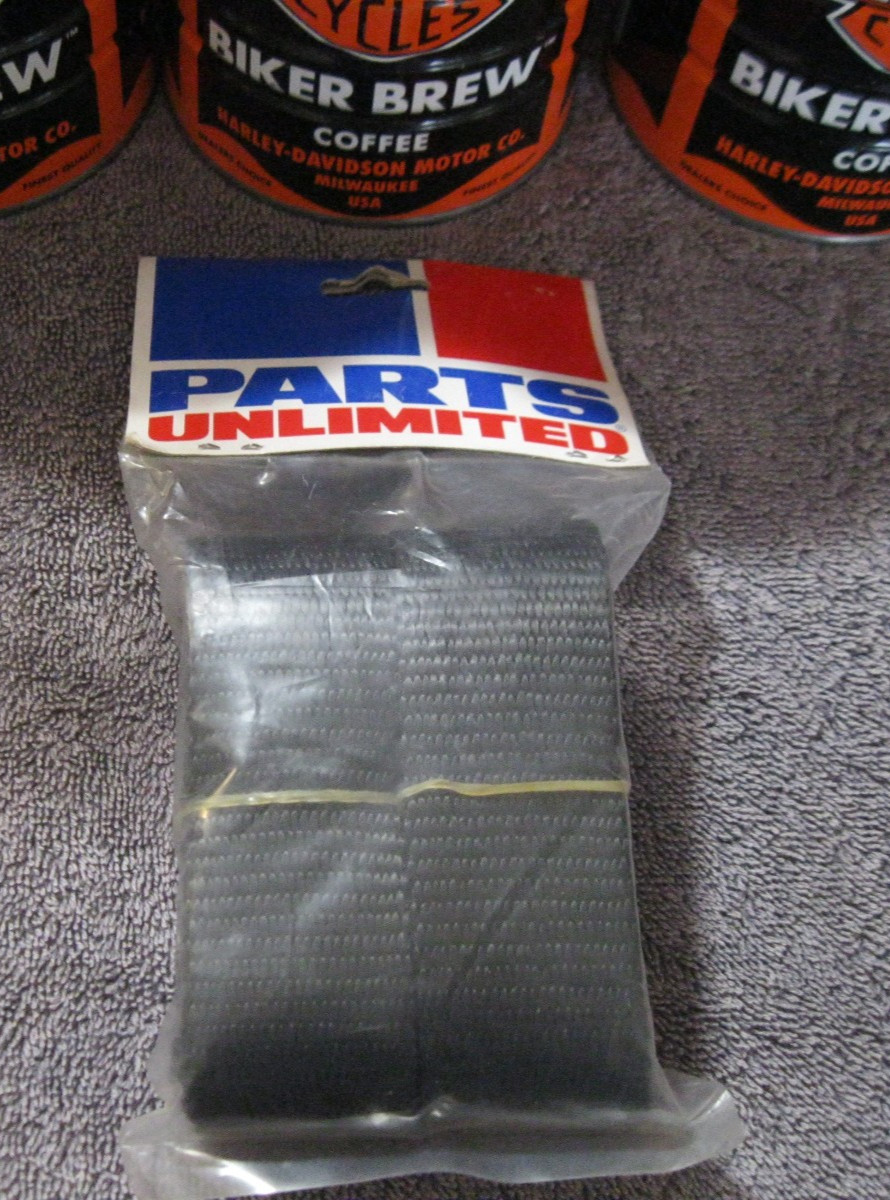 NOS PARTS UNLIMITED TIED-OWN EXT 1.5'' BLACK PAIR P/N 3920-0083