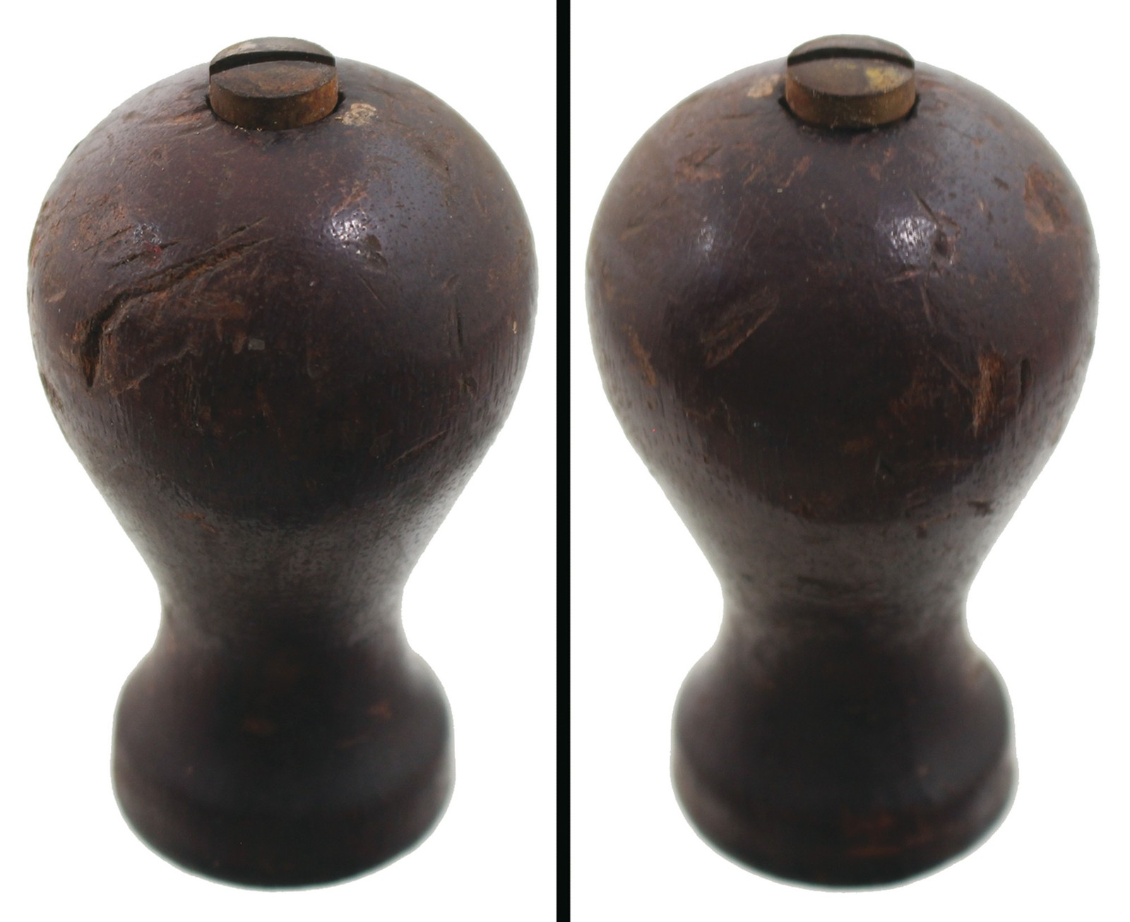 Orig. Mahogany Knob/Screw for Winchester No. 3015 Fore Plane -mjdtoolparts
